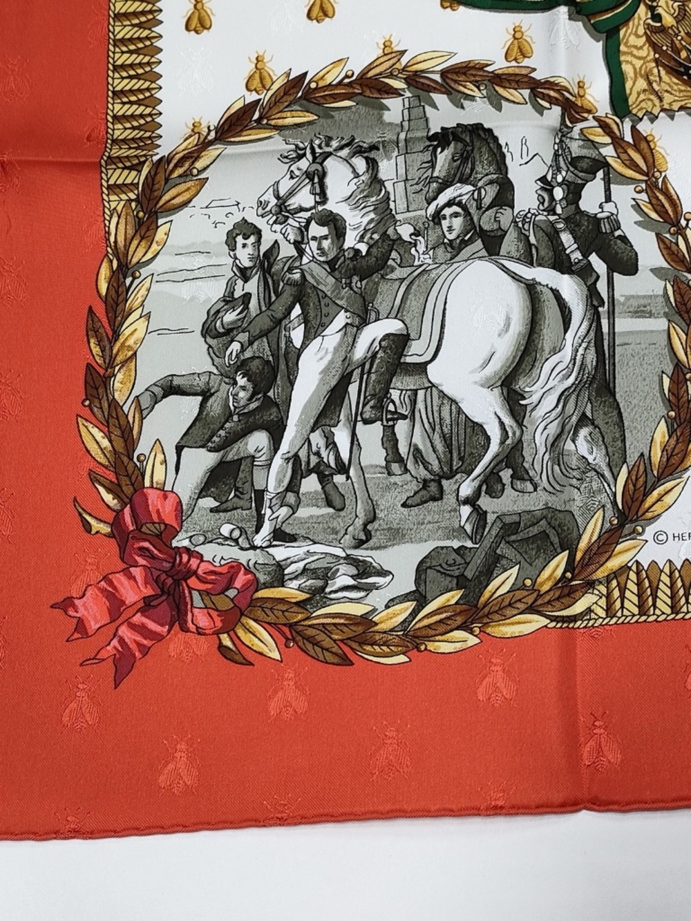 Hermes Napoleon Silk Scarf Carre 90 - Picture 4 of 5